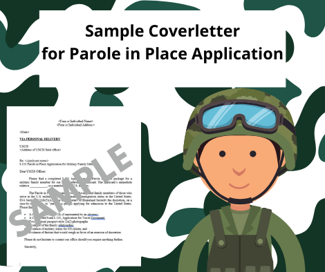 131 - Parole in Place Cover Letter MILITARY SPOUSE OR CHILD