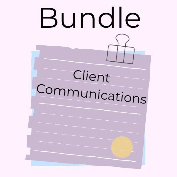 $19.99 Client Communications Starter Pack (CL-001 through CL-007)