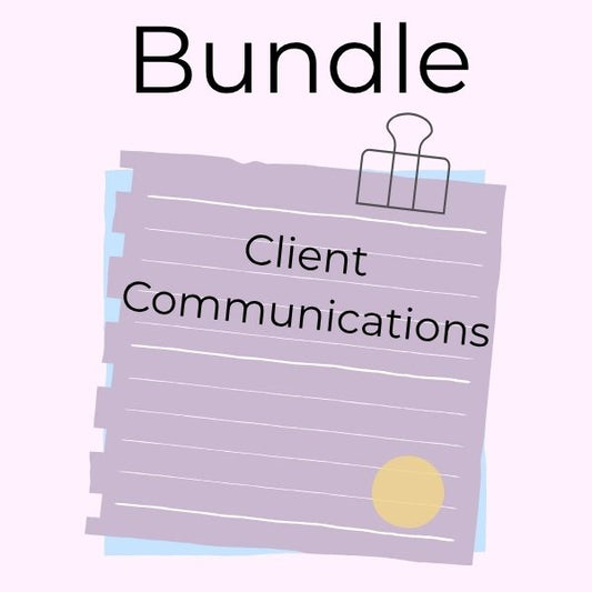 $19.99 Client Communications Starter Pack (CL-001 through CL-007)