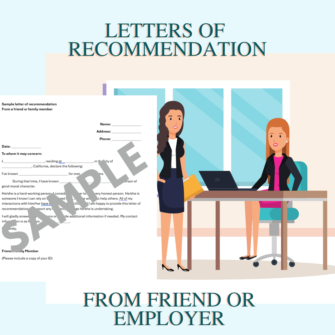 $2.99 Friend and Employer Character Reference Templates (English and Spanish)
