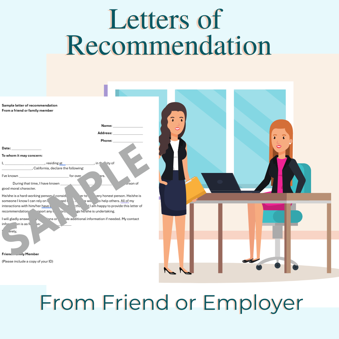 $2.99 Friend and Employer Character Reference Templates (English and Spanish)