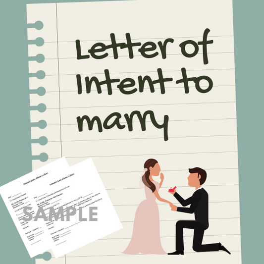 Letter of Intent to Marry - Petitioner and Beneficiary