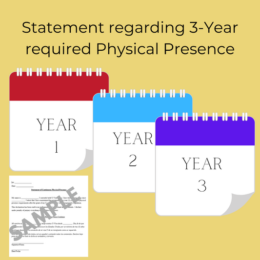 Statement of Continuous Physical Presence (U visa)