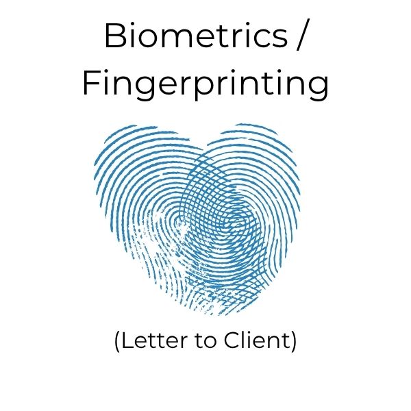 $2.99 USCIS Correspondence -  Biometrics Appointment Notice  (Letter to Client)